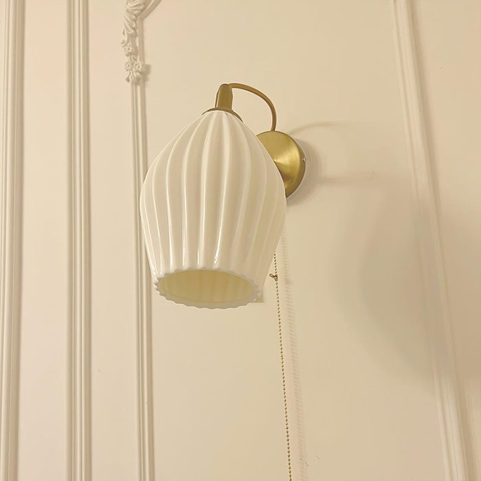 Ceramic Ribbed Wall Light - Image 11