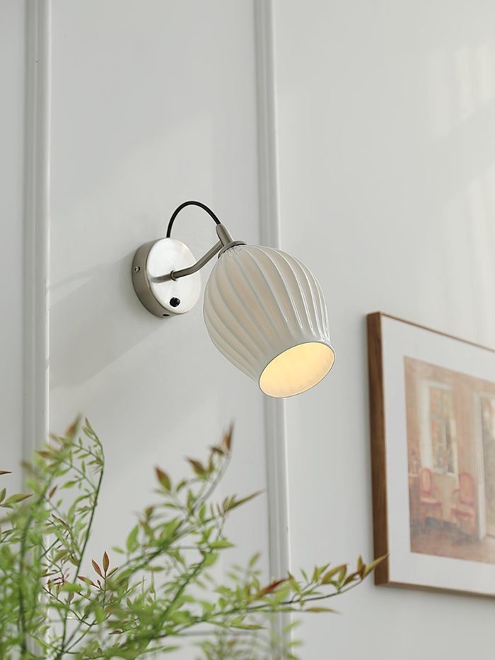 Ceramic Ribbed Wall Light - Image 27