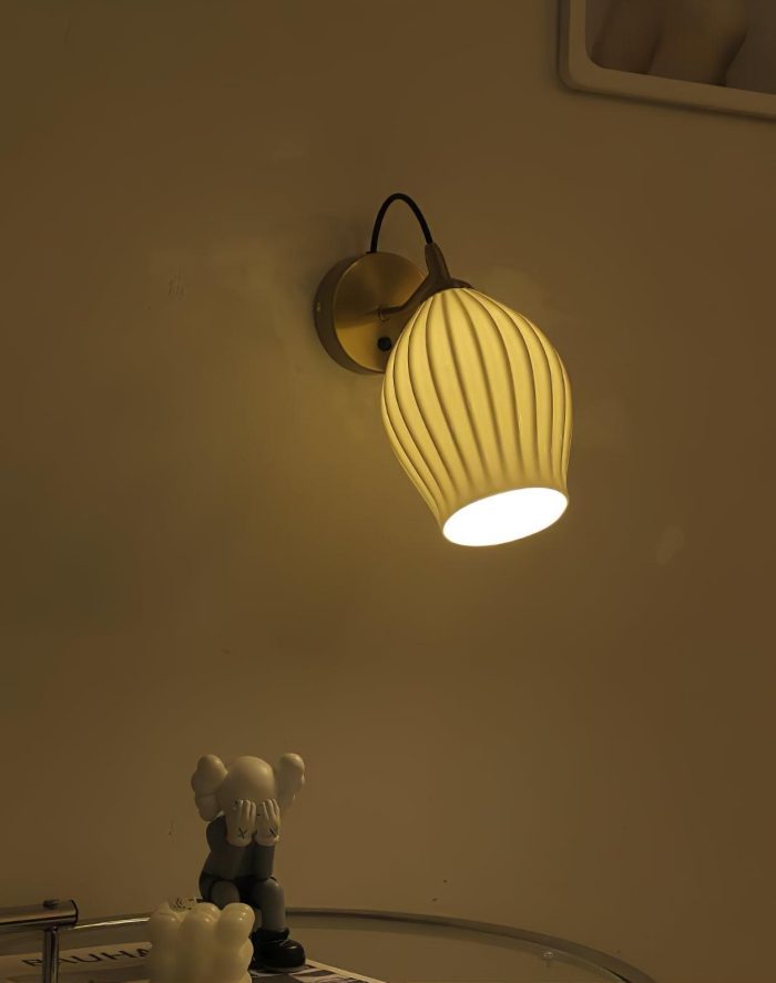 Ceramic Ribbed Wall Light - Image 24