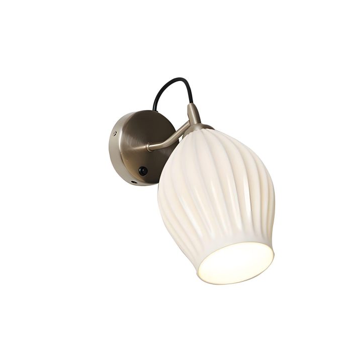 Ceramic Ribbed Wall Light - Image 38