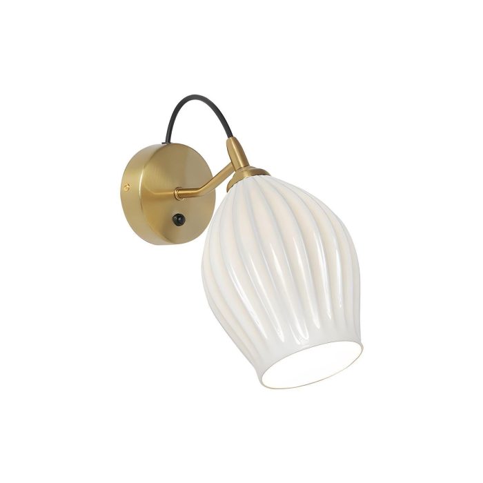 Ceramic Ribbed Wall Light - Image 37