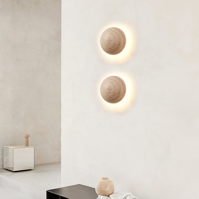 Luna Travertine Wall Light - Image 2