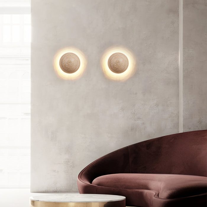 Luna Travertine Wall Light - Image 8