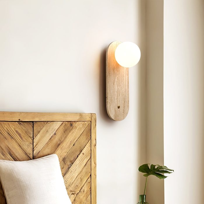 Luna Travertine Wall Sconce - Image 11