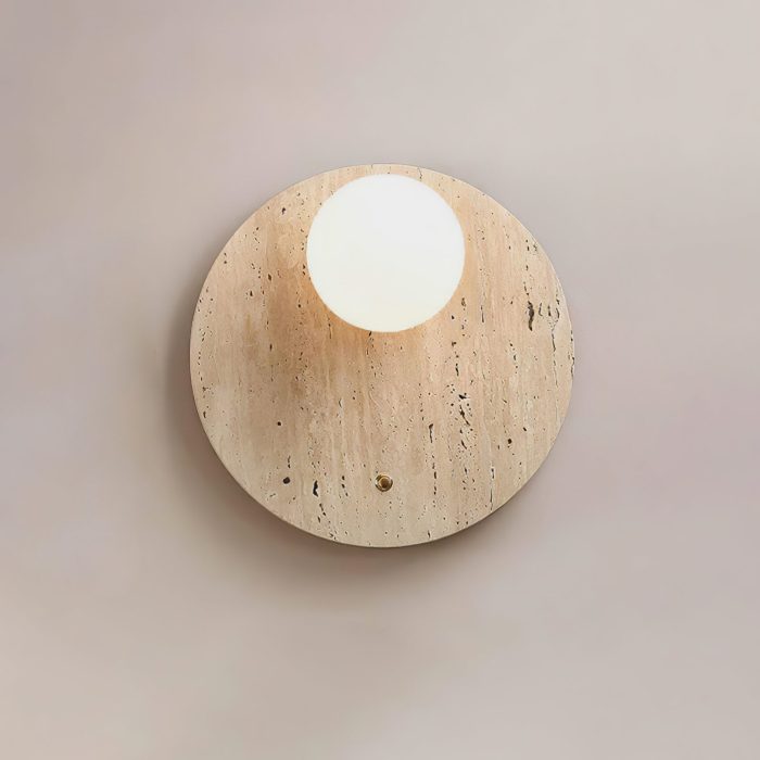 Luna Travertine Wall Sconce - Image 2