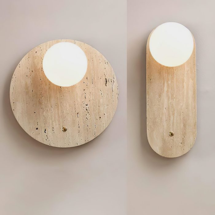 Luna Travertine Wall Sconce - Image 10