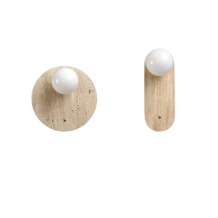 Luna Travertine Wall Sconce - Image 8