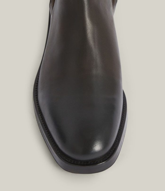 Eli black leather boots for men - Image 7