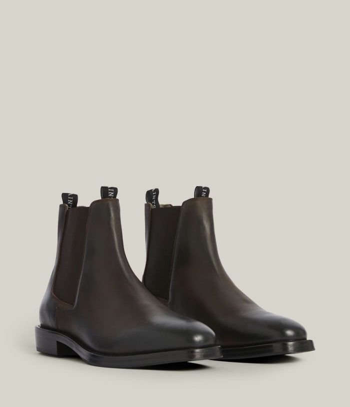 Eli black leather boots for men - Image 6