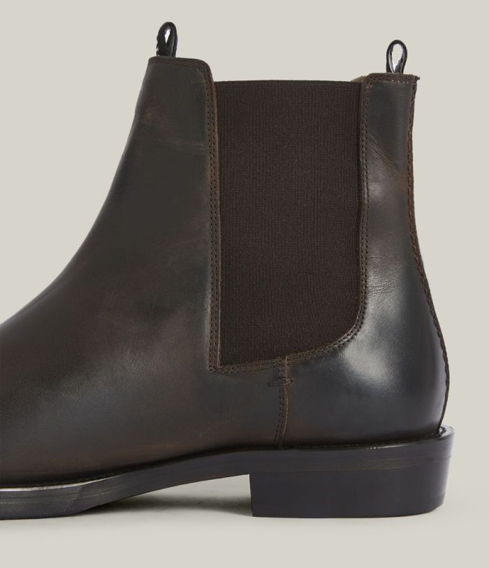 Eli black leather boots for men - Image 4