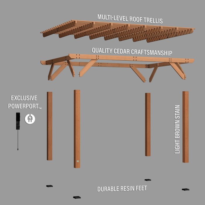 14×10 Delray Pergola - Image 13