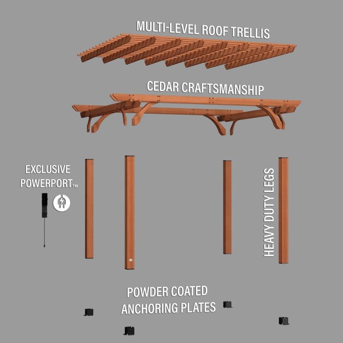 14×12 Beaumont Pergola - Image 11