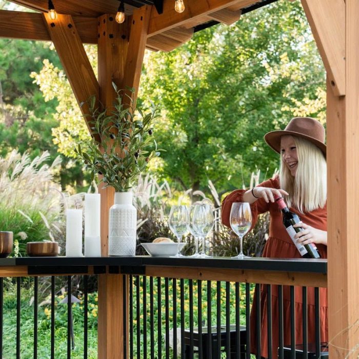 Granada Grill Gazebo with Outdoor Bar - Image 6