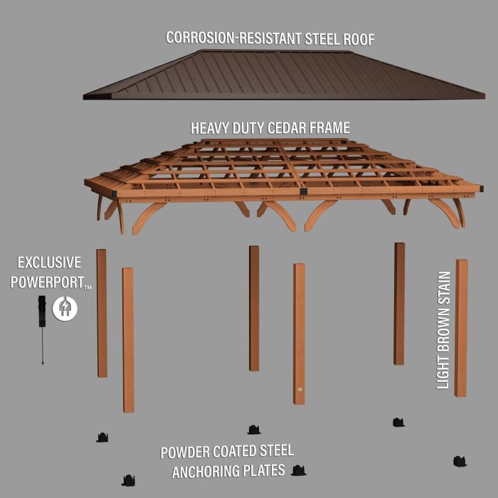 20×12 Barrington Gazebo/Carport - Image 19
