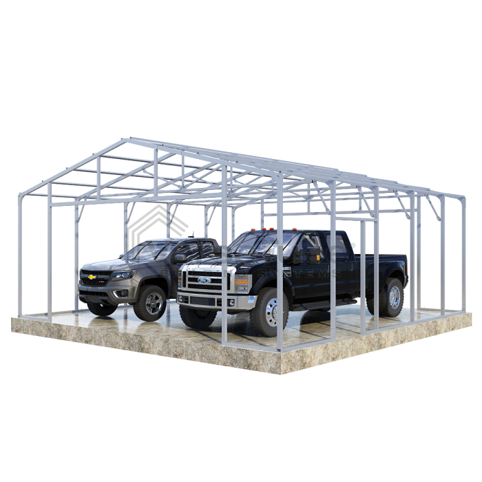 VersaTube 24x24x9 Frontier Steel Garage Kit - Image 3