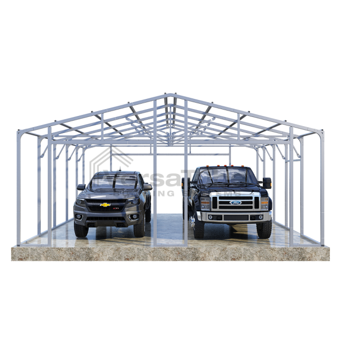 VersaTube 24x24x9 Frontier Steel Garage Kit - Image 2