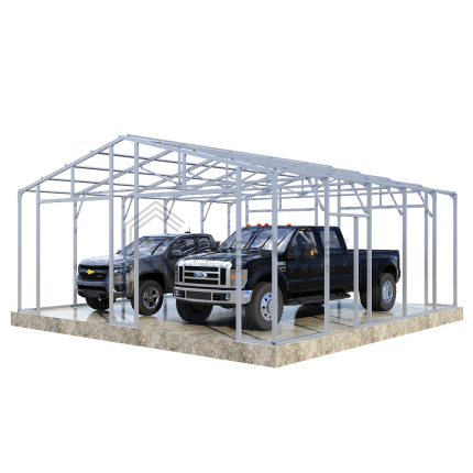 VersaTube 24x24x9 Frontier Steel Garage Kit