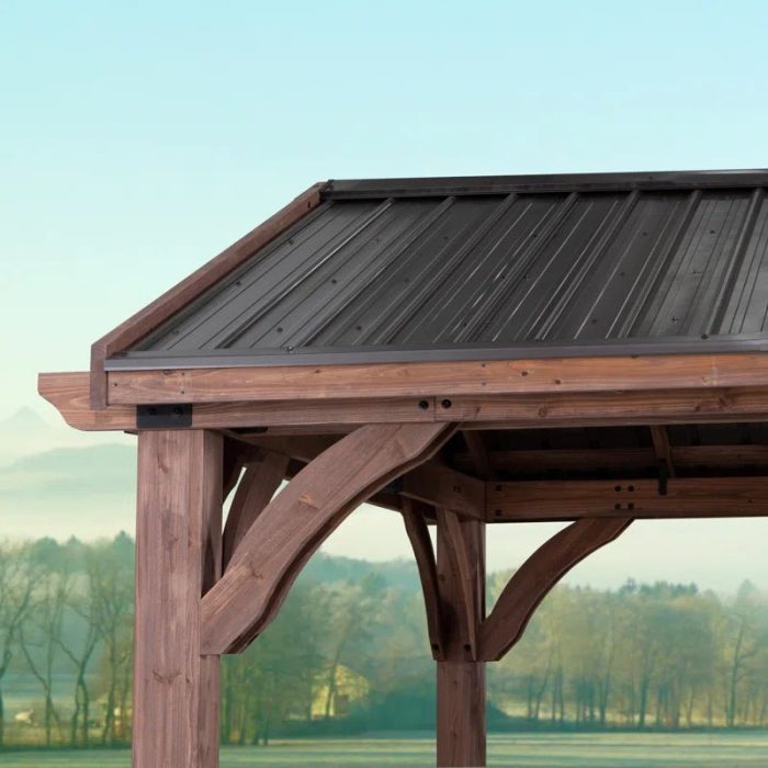 Arlington 12′ X 12′ Solid Wood Patio Gazebo - Image 7