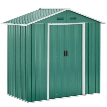 6 ft. W x 3 ft. D Galvanized Steel Vertical Storage Shed