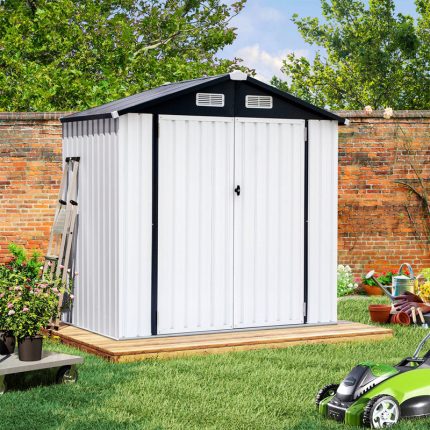 6 ft. W x 4 ft. D Metal Storage Shed
