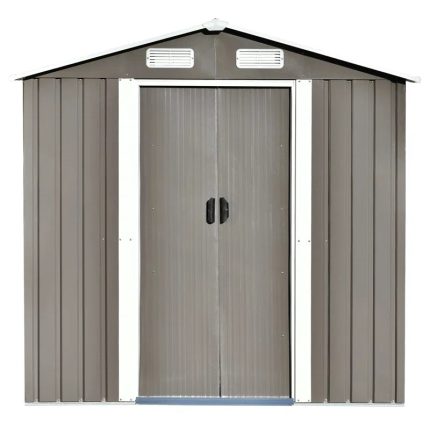 6 ft. W x 4 ft. D Metal Storage Shed