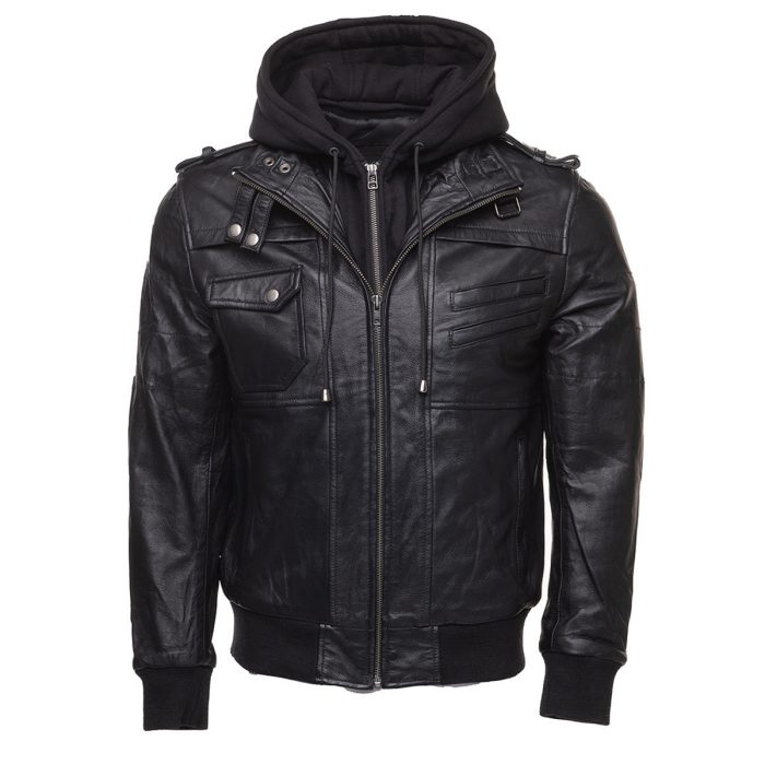 Daniel Clark – Iron Hawk Hooded Bomber Jacket - Image 3