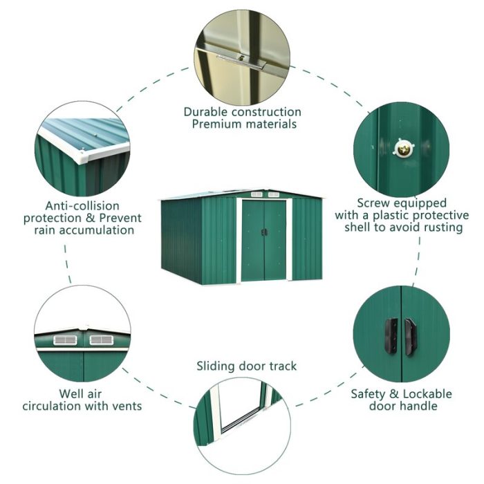 8 ft. W x 10 ft. D Storage Shed - Image 6