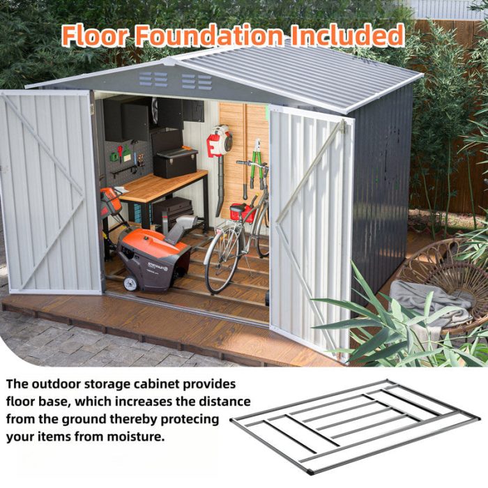 8 x 6 ft Outdoor Storage Shed - Image 4
