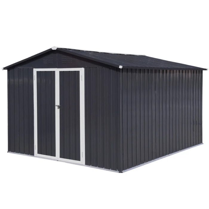 9 ft. W x 6 ft. D Metal Storage Shed