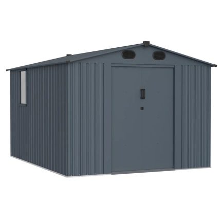 9 ft. W x 8 ft. D Metal Lean-To Storage Shed