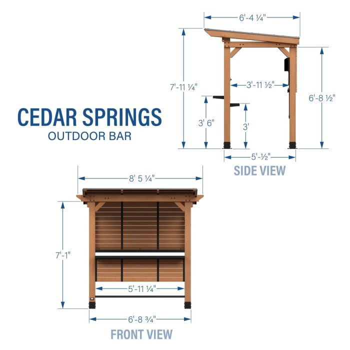 Cedar Springs Outdoor Bar - Image 4
