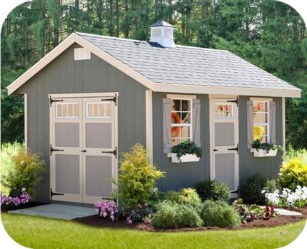 EZ-Fit Riverside 10×14 Wood Shed Kit – Quick Ship