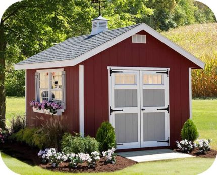 EZ-Fit Homestead 10×10 Wood Storage Shed Kit