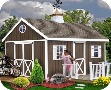 Easton 20×12 Wood Storage Shed Kit – ALL Pre-Cut