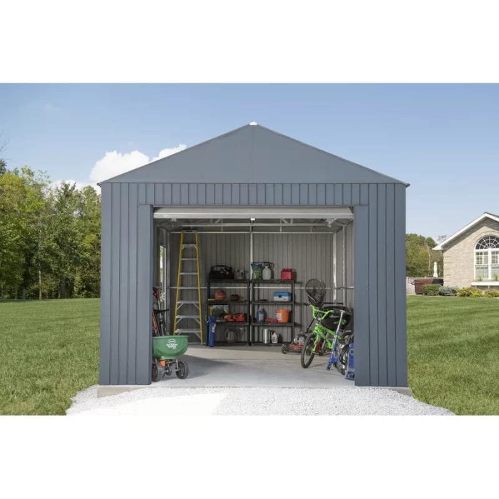 Everest 12 ft. x 20 ft. Metal Garage Shed - Image 6