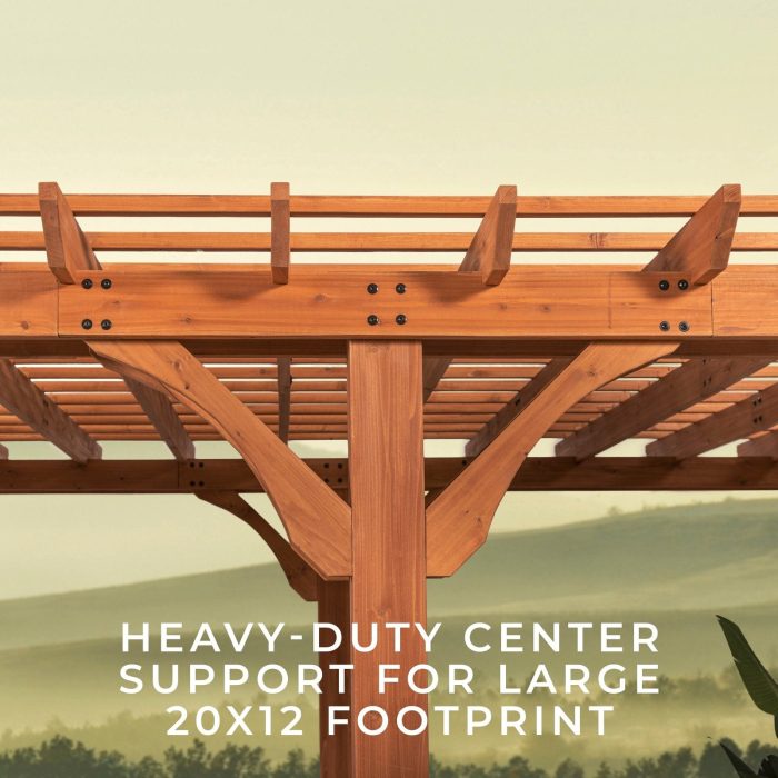 20×12 Beaumont Pergola - Image 11