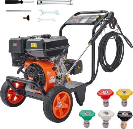 Vevor 4400 PSI Gas Pressure Washer 4.0 GPM with Copper Pump and 5 Quick Connect Nozzles New