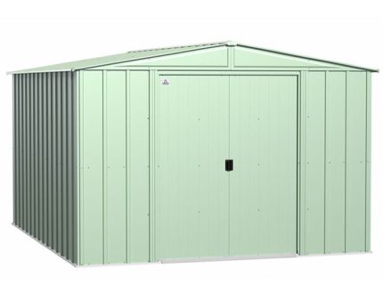 Arrow 10×12 Classic Steel Storage Shed Kit – Sage Green