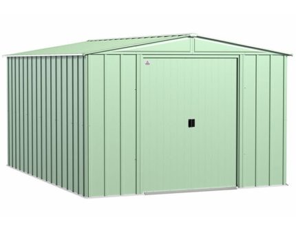 Arrow 10×14 Classic Steel Storage Shed Kit – Sage Green