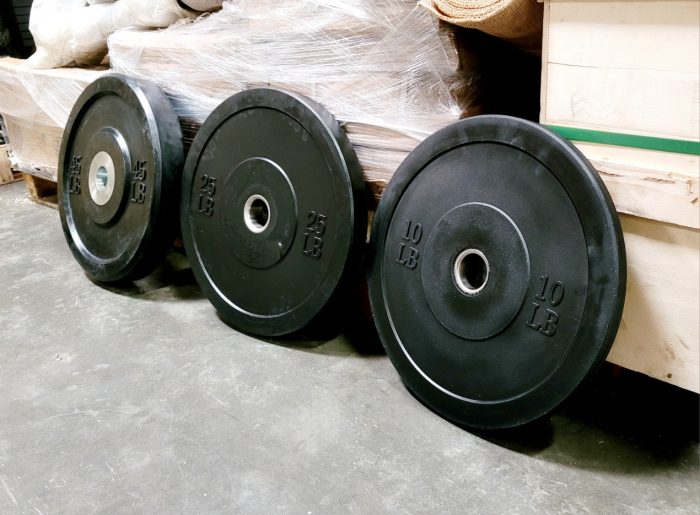 Classic Bumper Plates with Steel Center Hub per Pair – Muscle D Fitness – Virgin Rubber - Image 2