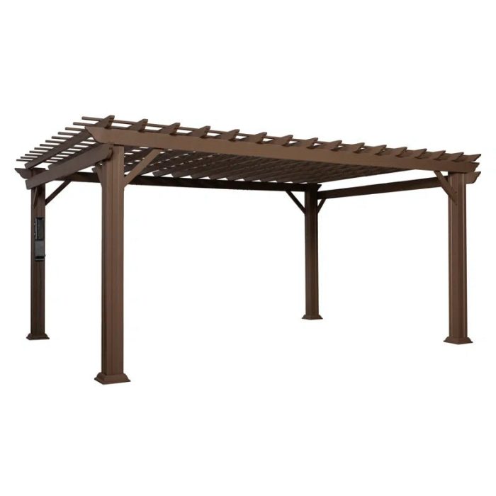 16′ X 12′ Traditional Steel Pergola - Image 2